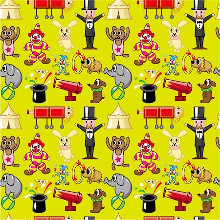 elephants in the carnival - seamless circus pattern Stock Photo - Budget Royalty-Free & Subscription, Code: 400-04333116