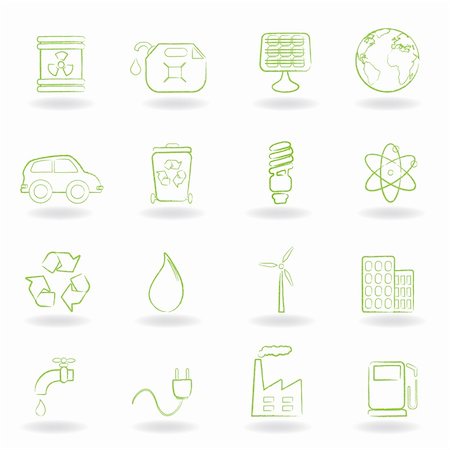 simsearch:400-05877514,k - Environment and ecology icon set Stock Photo - Budget Royalty-Free & Subscription, Code: 400-04333610