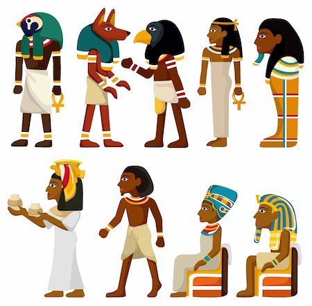 pharaoh - cartoon pharaoh icon Stock Photo - Budget Royalty-Free & Subscription, Code: 400-04344663