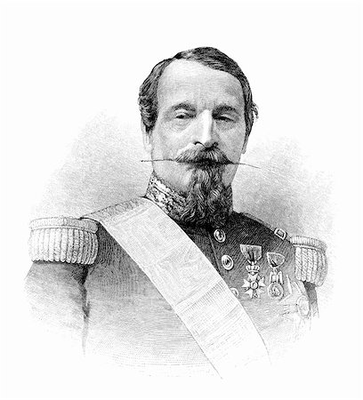 simsearch:400-05676936,k - Louis-Napoleon Bonaparte (1808-1873) was the President  of the French Second Republic and as Napoleon III, the ruler of the Second French Empire. Illustration originally published in a magazine December 1879. The image is currently in public domain due to the old age. Stock Photo - Budget Royalty-Free & Subscription, Code: 400-04344939