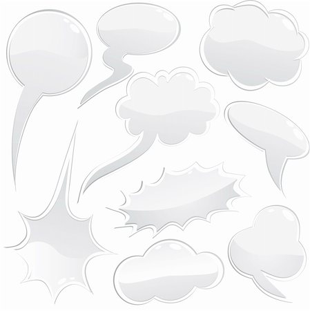simsearch:400-04320168,k - Set of speech and thought bubbles, element for design, vector illustration Stock Photo - Budget Royalty-Free & Subscription, Code: 400-04347929