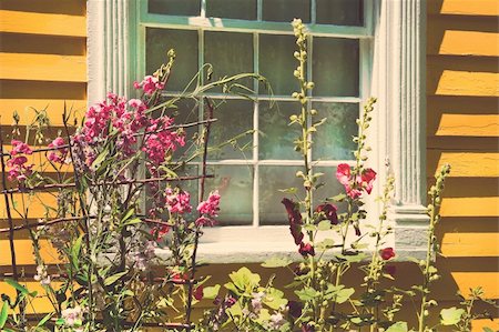 simsearch:400-07820254,k - Old cottage with summer garden full of flowers Stock Photo - Budget Royalty-Free & Subscription, Code: 400-04348248