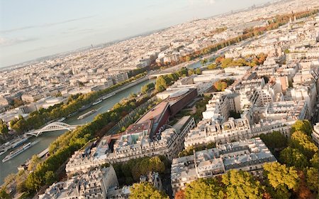 Paris cityscape - view from the Eiffel tower Stock Photo - Budget Royalty-Free & Subscription, Code: 400-04348743