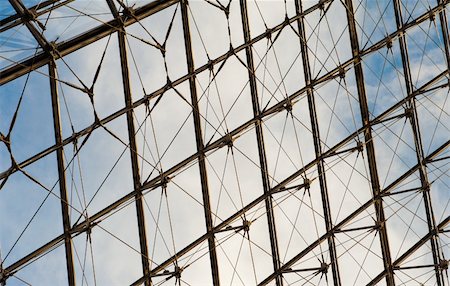 Glass roof on a blue sky Stock Photo - Budget Royalty-Free & Subscription, Code: 400-04348785