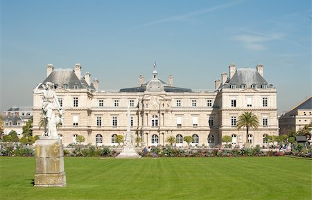 Luxembourg Palace in Paris - Luxembourg Gardens Photographie de stock - Aubaine LD & Abonnement, Code: 400-04348792