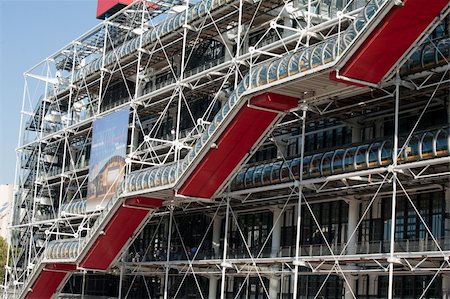 The building of Pompidou center in Paris, France Stock Photo - Budget Royalty-Free & Subscription, Code: 400-04348804
