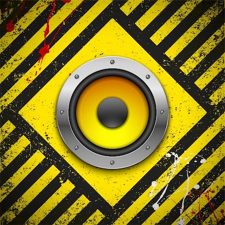 speakers graphics - Party design element with speakers . Vector illustration Foto de stock - Super Valor sin royalties y Suscripción, Código: 400-04349320