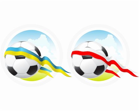 Euro 2012 Soccer emblem with ball and ribbon Stock Photo - Budget Royalty-Free & Subscription, Code: 400-04349388