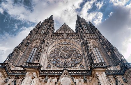 simsearch:400-04015133,k - Detail of gothic St. Vitus Cathedral in Prague Stock Photo - Budget Royalty-Free & Subscription, Code: 400-04349453