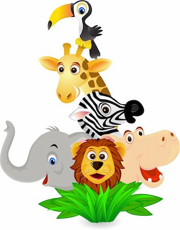 simsearch:400-04382902,k - Animal cartoon Stock Photo - Budget Royalty-Free & Subscription, Code: 400-04349734