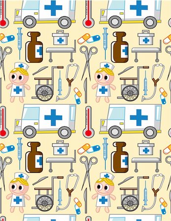 simsearch:400-05717937,k - seamless hospital pattern Stock Photo - Budget Royalty-Free & Subscription, Code: 400-04341273