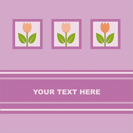 simsearch:400-04330288,k - cute  tulips card Stock Photo - Budget Royalty-Free & Subscription, Code: 400-04354206