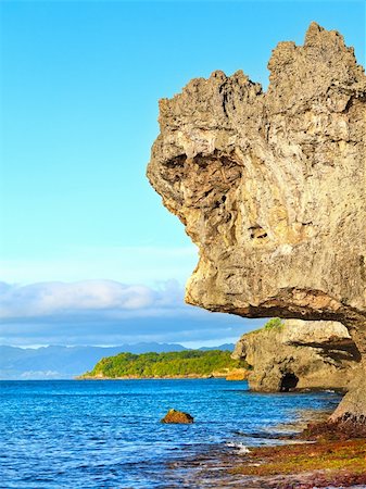 simsearch:400-05703164,k - Beautiful seascape. Stone on the foreground. Philippines Stock Photo - Budget Royalty-Free & Subscription, Code: 400-04354616