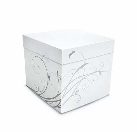 fashion summer store - Vector illustration of cool gift box on the white background Stock Photo - Budget Royalty-Free & Subscription, Code: 400-04354991