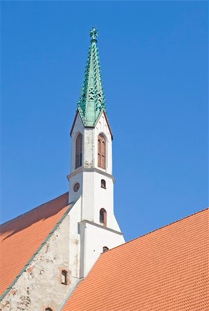 simsearch:400-07771401,k - Steeple of Saint John's church in Riga, Latvia Photographie de stock - Aubaine LD & Abonnement, Code: 400-04356187