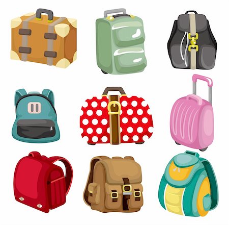 simsearch:400-04337140,k - cartoon bag icon Stock Photo - Budget Royalty-Free & Subscription, Code: 400-04356685