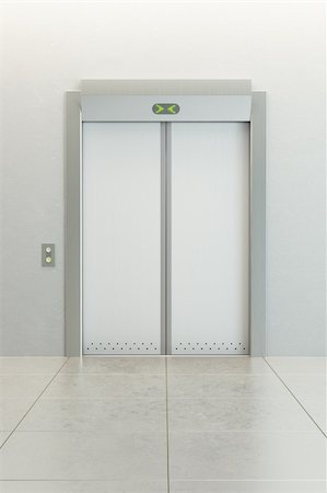 simsearch:400-04285452,k - modern elevator with closed doors Stock Photo - Budget Royalty-Free & Subscription, Code: 400-04357016