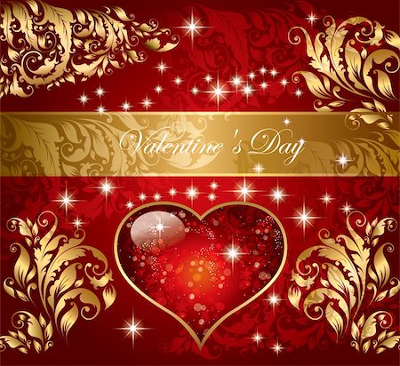 simsearch:400-05888640,k - Beautiful holiday card with heart Foto de stock - Super Valor sin royalties y Suscripción, Código: 400-04352630