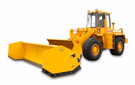 simsearch:400-07215754,k - Snow removal vehicle used during blizzards, isolated with shadow and clipping path Stock Photo - Budget Royalty-Free & Subscription, Code: 400-04353044