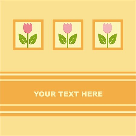 simsearch:400-04330288,k - cute  tulips card Stock Photo - Budget Royalty-Free & Subscription, Code: 400-04353176