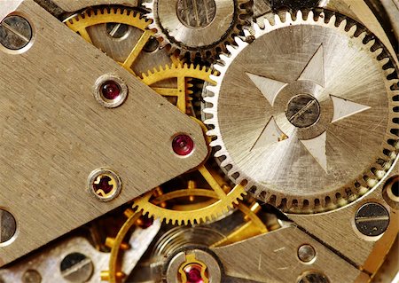 simsearch:400-05114975,k - Closeup of old metal clock mechanism Stock Photo - Budget Royalty-Free & Subscription, Code: 400-04364212
