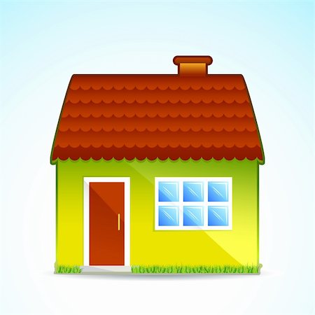 simsearch:400-04786259,k - illustration of cottage on white background Stock Photo - Budget Royalty-Free & Subscription, Code: 400-04366272
