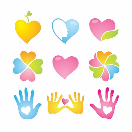 simsearch:400-04366521,k - icon set - love and peace Stock Photo - Budget Royalty-Free & Subscription, Code: 400-04366608