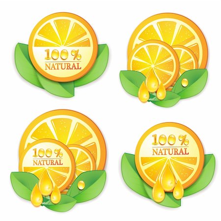 simsearch:400-06082374,k - Slices orange with leaf isolated on white background Stock Photo - Budget Royalty-Free & Subscription, Code: 400-04368426