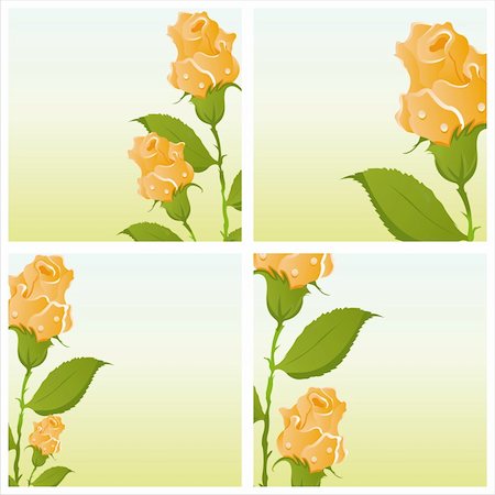simsearch:400-04330288,k - set of 4 beautiful roses backgrounds Stock Photo - Budget Royalty-Free & Subscription, Code: 400-04369619
