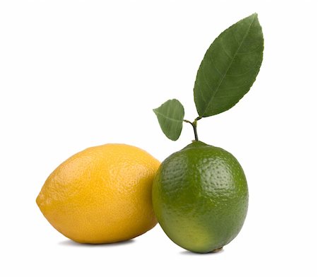 simsearch:400-04716078,k - image of Fresh lemon  and lime  isolated on white background Stock Photo - Budget Royalty-Free & Subscription, Code: 400-04360006