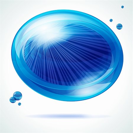 simsearch:400-04326432,k - Vivid blue bubble. Stock Photo - Budget Royalty-Free & Subscription, Code: 400-04360071