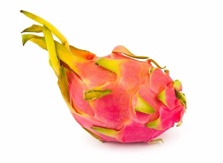 simsearch:824-07586124,k - Pink pitahaya isolated on a white background Stock Photo - Budget Royalty-Free & Subscription, Code: 400-04360802