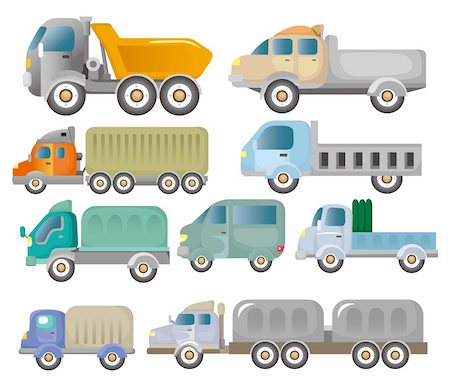 simsearch:400-04274028,k - cartoon truck icon Stock Photo - Budget Royalty-Free & Subscription, Code: 400-04361496