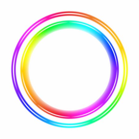 Multicolor spectral circle. Illustration on white background Foto de stock - Super Valor sin royalties y Suscripción, Código: 400-04374928
