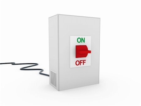 3d switch button green red on off power Photographie de stock - Aubaine LD & Abonnement, Code: 400-04374987