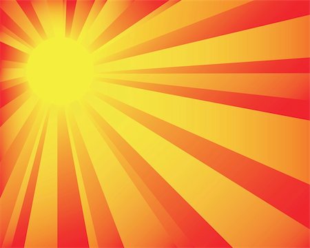 simsearch:400-05911969,k - Vector illustration of Orange Wallpaper with Beams , special sunburst effect for any type of background, easy to edit Stock Photo - Budget Royalty-Free & Subscription, Code: 400-04375201