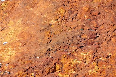 Texture of wall at iron mine. Stock Photo - Budget Royalty-Free & Subscription, Code: 400-04375528