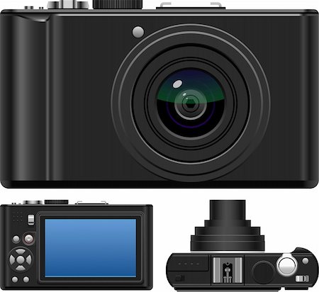 simsearch:400-04294580,k - Layered vector illustration of camera. Stock Photo - Budget Royalty-Free & Subscription, Code: 400-04375520