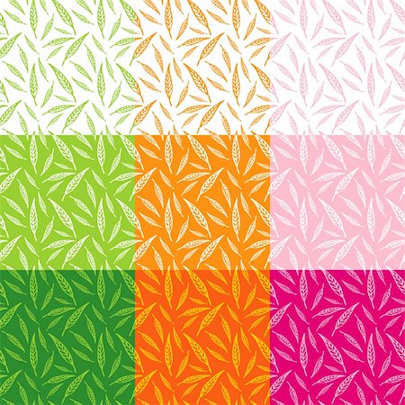 simsearch:400-05735360,k - Seamless pattern from leaves of different colors Stock Photo - Budget Royalty-Free & Subscription, Code: 400-04375874