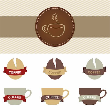 simsearch:400-04414723,k - Coffee Set, Isolated On White Background, Vector Illustration Foto de stock - Super Valor sin royalties y Suscripción, Código: 400-04376379