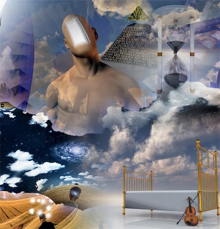 dali - Fantasy Sleep Composition Stock Photo - Budget Royalty-Free & Subscription, Code: 400-04376766