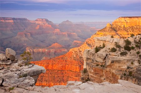 simsearch:400-04021596,k - Beautiful Landscape of the Grand Canyon, Arizona at Sunset. Foto de stock - Super Valor sin royalties y Suscripción, Código: 400-04378637