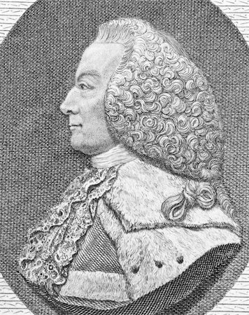 simsearch:400-05685013,k - William Murray, 1st Earl of Mansfield (1705-1793) on engraving from the 1800s. British barrister, politician and judge noted for his reform of English law. Stock Photo - Budget Royalty-Free & Subscription, Code: 400-04370280