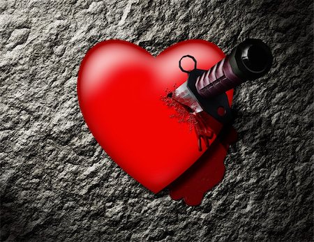 rolffimages (artist) - Stabbed Heart Stock Photo - Budget Royalty-Free & Subscription, Code: 400-04370798