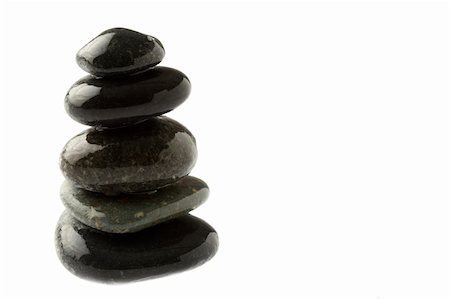 spa water background pictures - stack of stones balanced to a tower Stock Photo - Budget Royalty-Free & Subscription, Code: 400-04371354