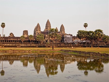 simsearch:400-04592511,k - photo Angkor Wat - ancient Khmer temple in Cambodia. UNESCO world heritage site Stock Photo - Budget Royalty-Free & Subscription, Code: 400-04371939