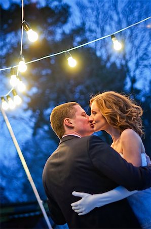 Romantic Honeymoon dance with lanterns Stock Photo - Budget Royalty-Free & Subscription, Code: 400-04372862