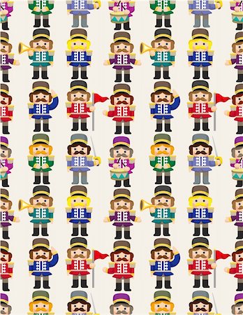 simsearch:400-04912674,k - cartoon Toy soldier seamless pattern Stock Photo - Budget Royalty-Free & Subscription, Code: 400-04373212