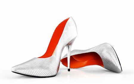 simsearch:400-06070695,k - 3D illustration of pair strict classical female evening shoes Foto de stock - Super Valor sin royalties y Suscripción, Código: 400-04387767