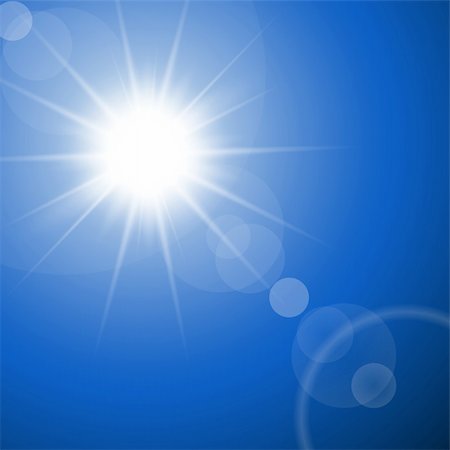 The hot summer sun - abstract vector background Stock Photo - Budget Royalty-Free & Subscription, Code: 400-04387929